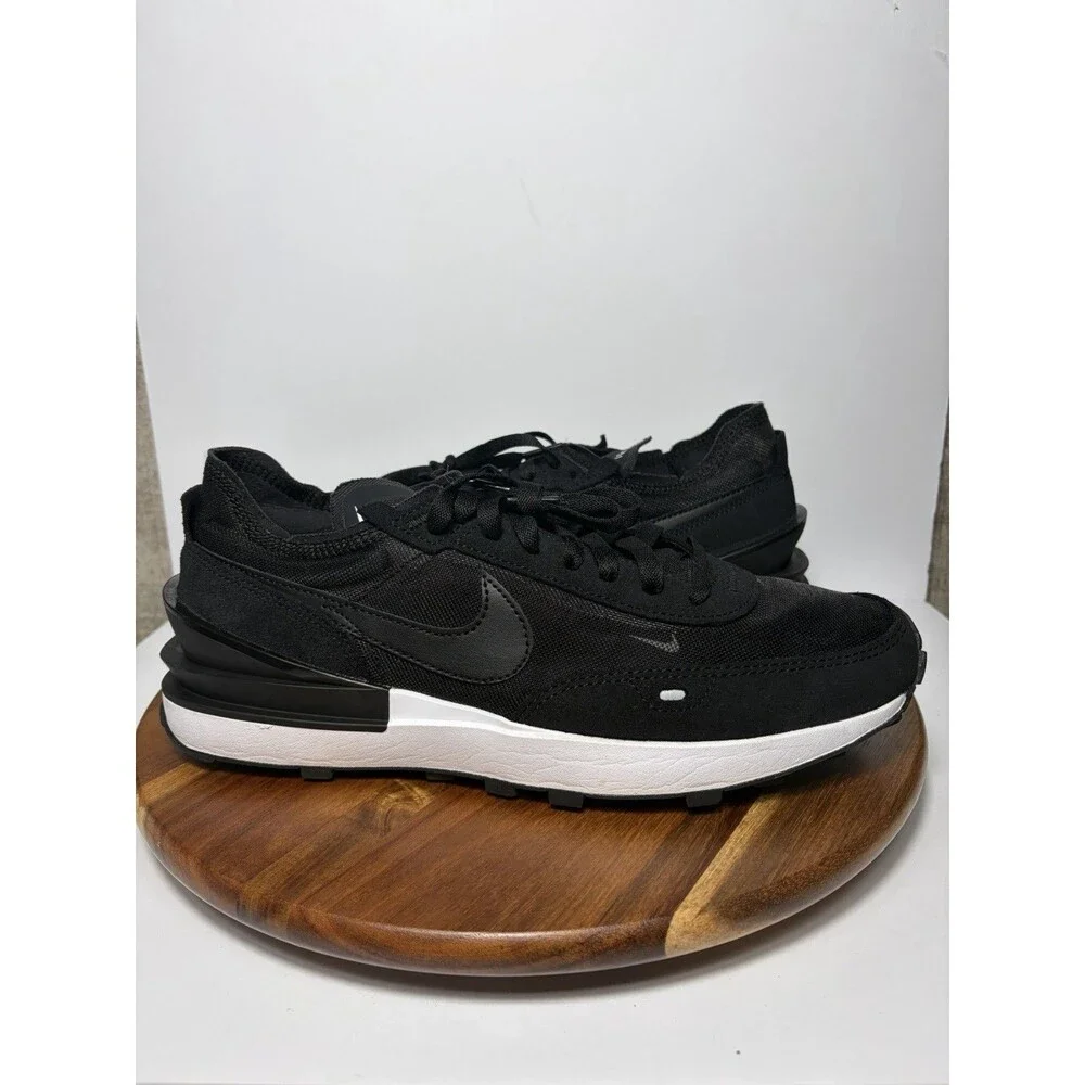 Nike Waffle One Black Mesh Training Shoes Men's 9.5 Training Sneakers DA7995-001